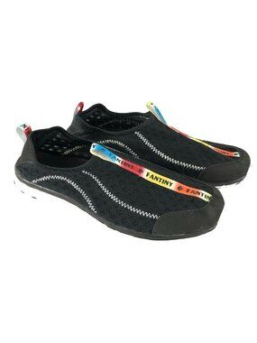 Fantiny Womens Sneakers Water Shoes Mesh Slip On Breathable Black Size 39 US 8